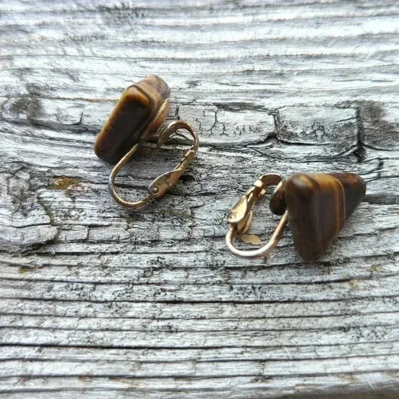 Tiger's Eye Earrings - Picture 6 of 9